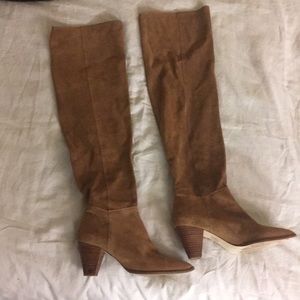 Gorgeous suede Free People over the knee boot